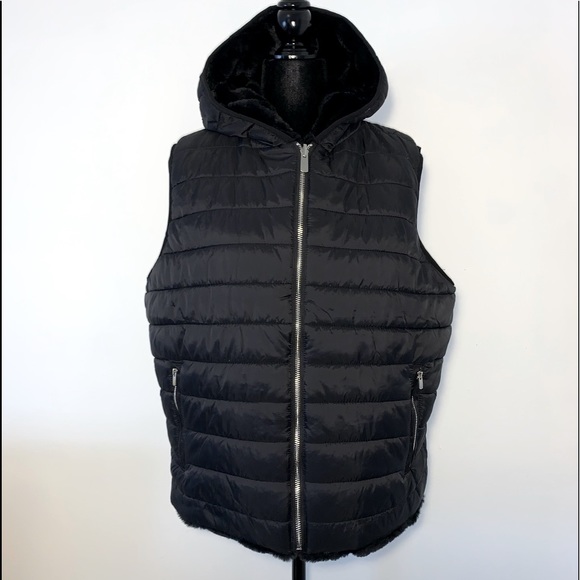 🆕Buffalo David Bitton Faux Fur Reversible Vest - Picture 3 of 11